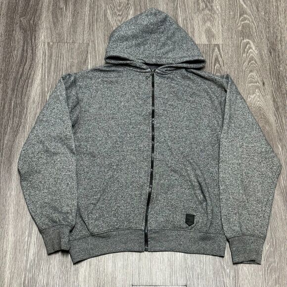Phat Farm Hoodie Sweatshirt Jacket Men’s Medium Gray Full Zip Essential Skater‎ - Picture 1 of 10